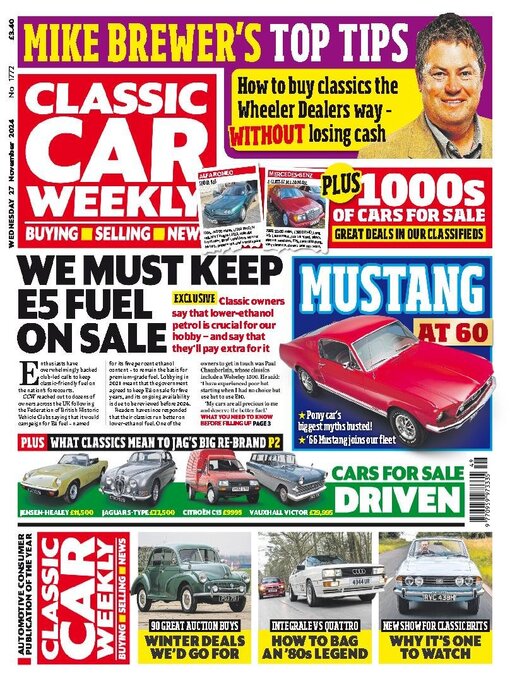 Title details for Classic Car Weekly by H BAUER PUBLISHING LIMITED - Available